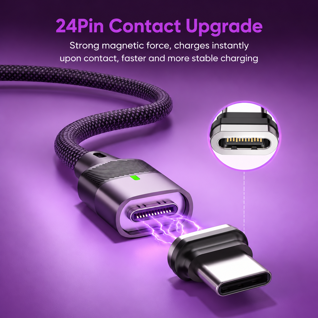 MagLink PD 240W Fast Charging USB-C Magnetic Cable