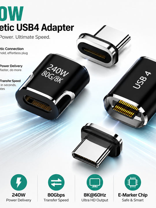MagLink 240W USB-C Magnetic Adapter