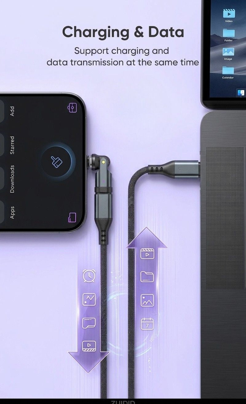 240W USB-C Magnetic Adapter 540° Rotation