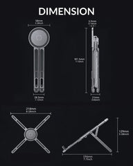 Magnetic Phone Stand 4-in-1 | Foldable Tripod, Selfie Stick & Device Holder