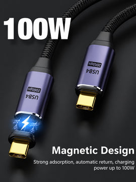 MagLink 100W USB 4 20Gbps Magnetic Charging Cable