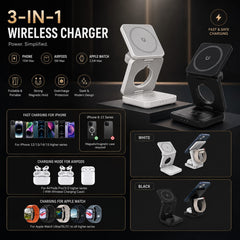 3-in-1 Magnetic Wireless Charger