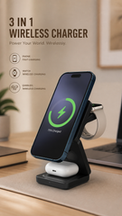 3-in-1 Magnetic Wireless Charger