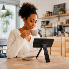 Magnetic Phone Stand 4-in-1 | Foldable Tripod, Selfie Stick & Device Holder